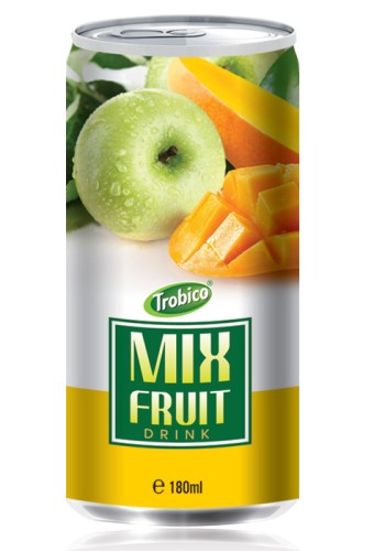 180ml Mix fruit drink alu can
